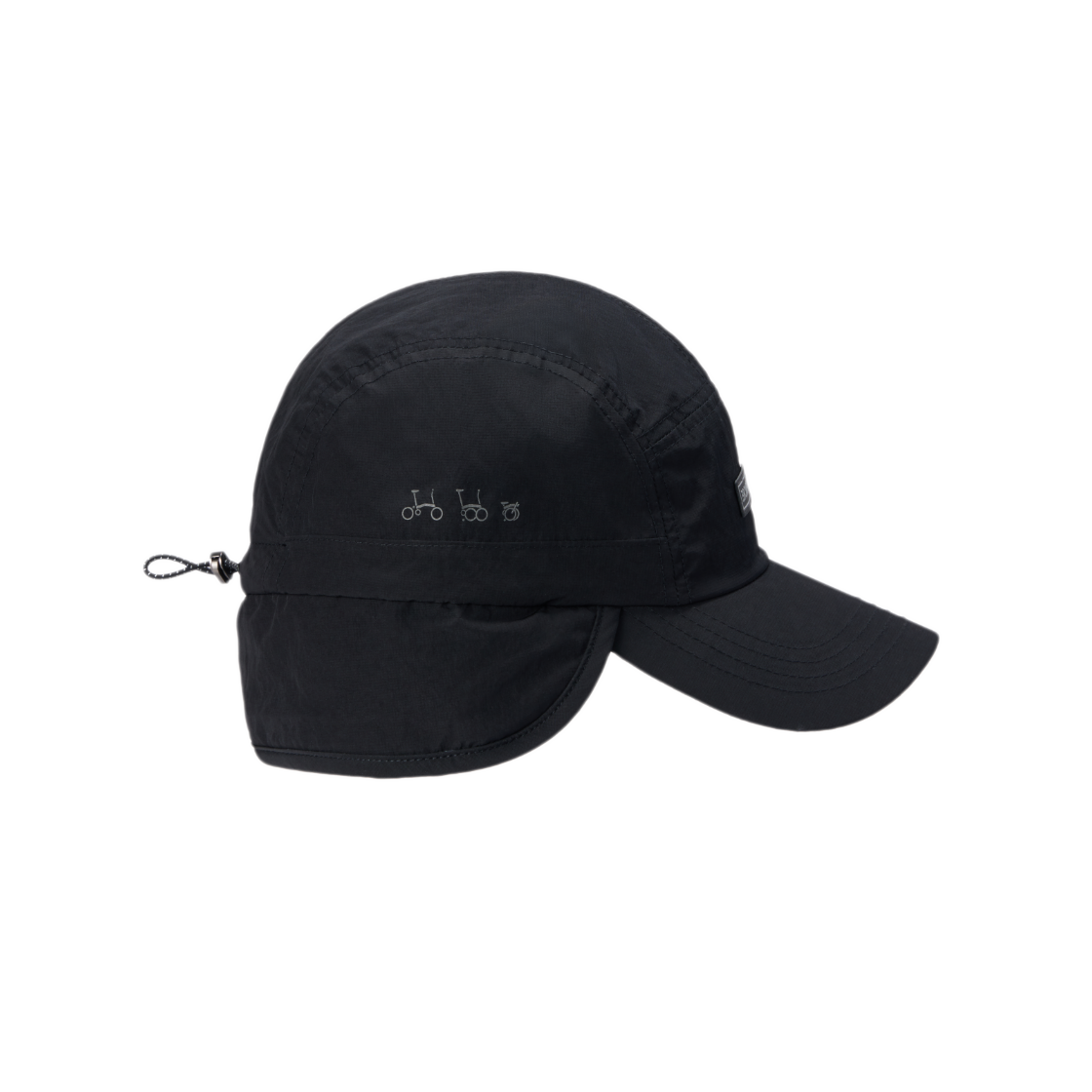 브롬톤 런던 이어플랩 캠프 캡 블랙(BROMPTON LONDON Earflap Camp Cap Black) - 4