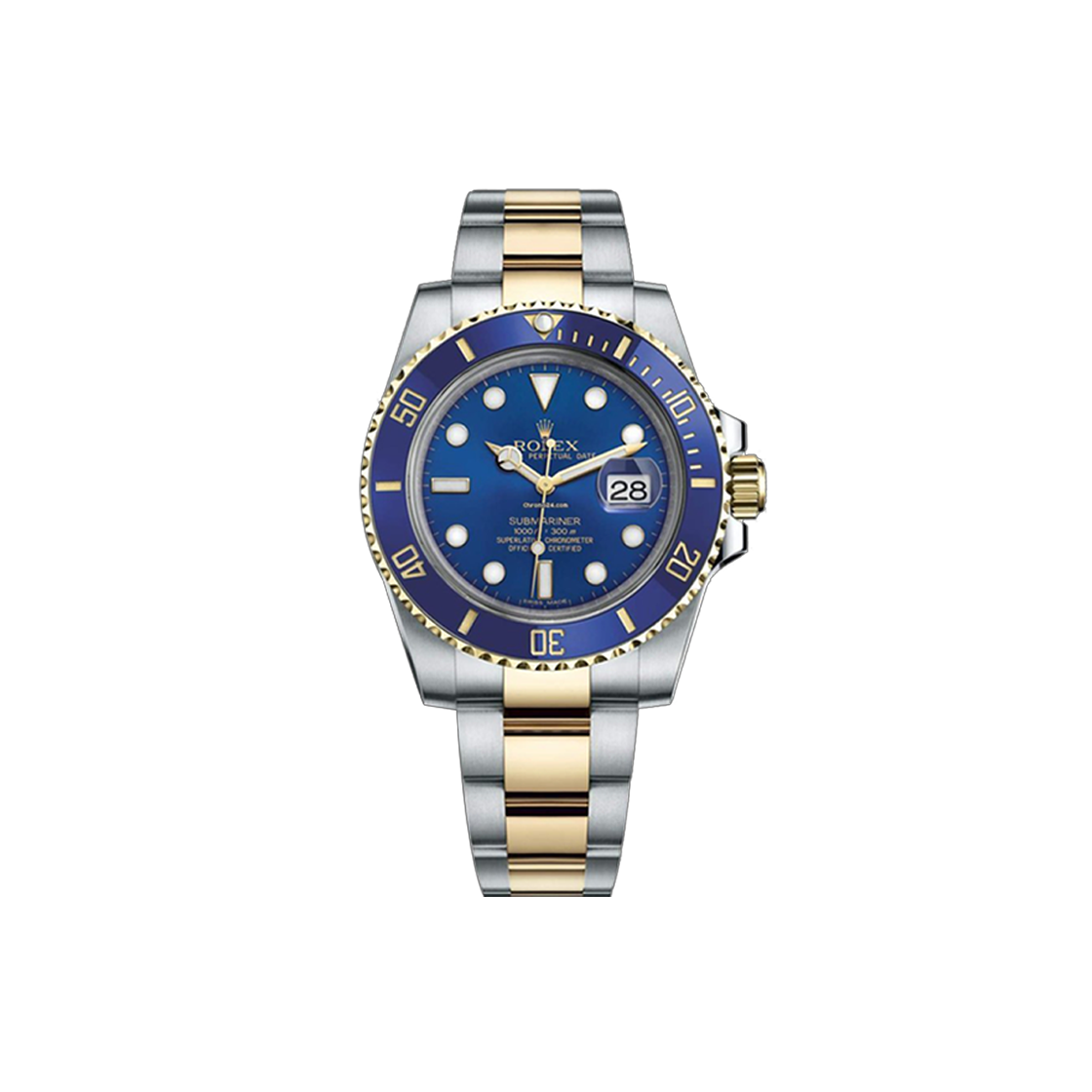 ITGHUSVBUCI6 Rolex Submariner 116613LB Blue Dial & Dot Oyster No. 8452