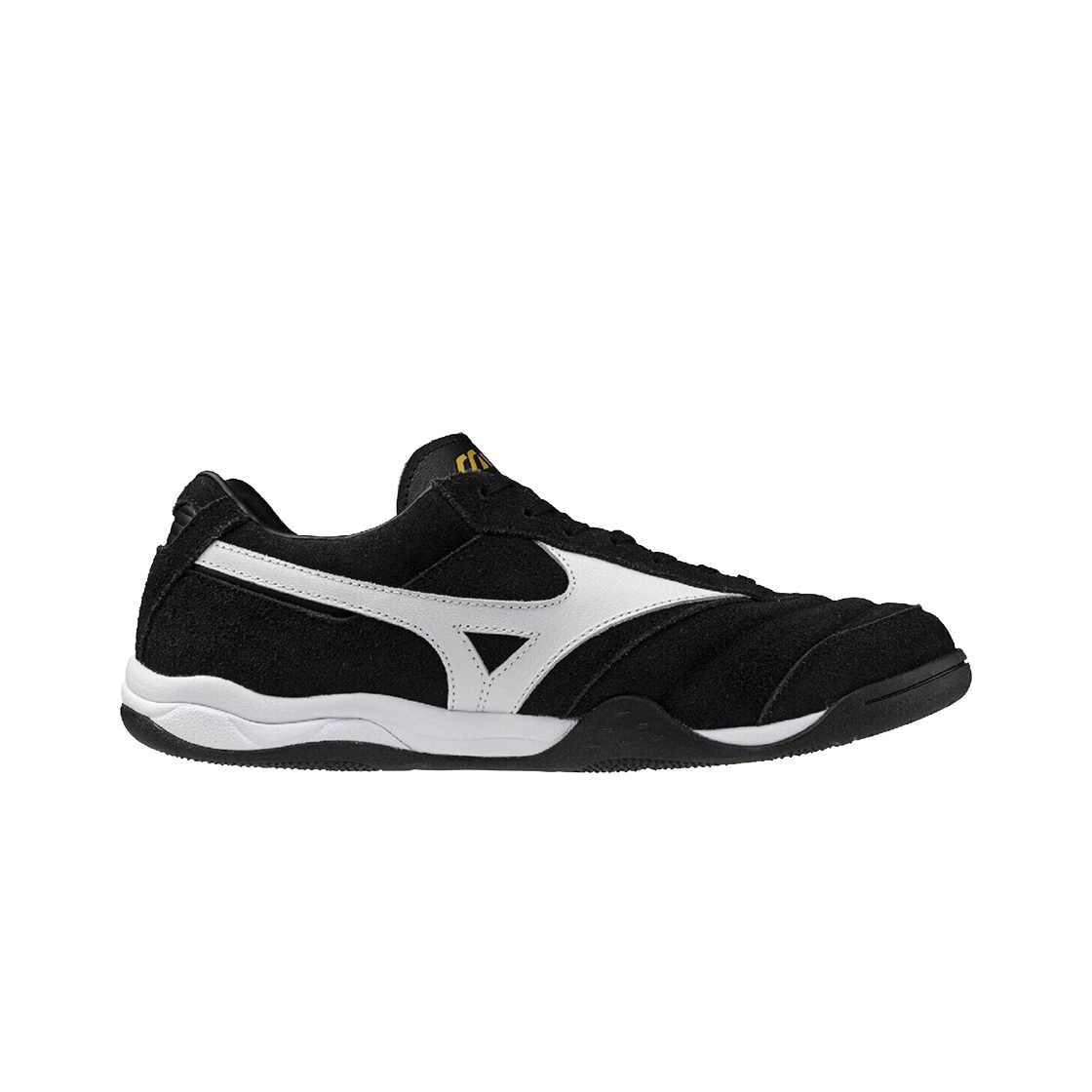 미즈노 모렐리아 LS 블랙 화이트 풋볼 골드(Mizuno MORELIA LS Black White Football Gold) - 2