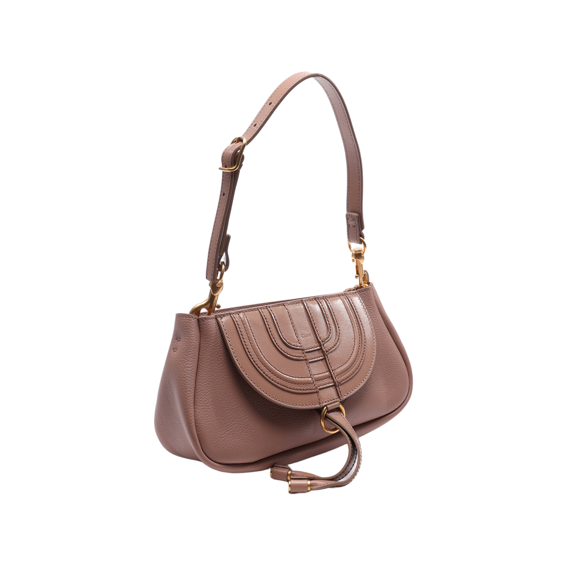 [25% 쿠폰] 끌로에 마르씨 레더 숄더백 우드로즈([25% 쿠폰] Chloe Marcie Leather Shoulder Bag Woodrose) - 3