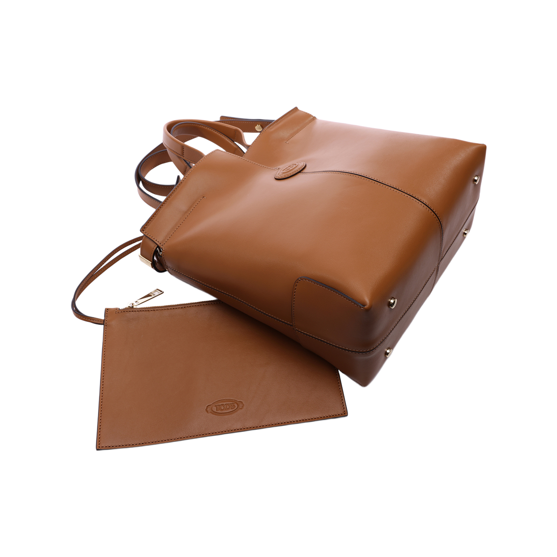 [25% 쿠폰] 토즈 레더 스몰 디아이 백 폴리오 브라운([25% 쿠폰] Tod's Di Bag Folio in Leather Small Brown) - 5