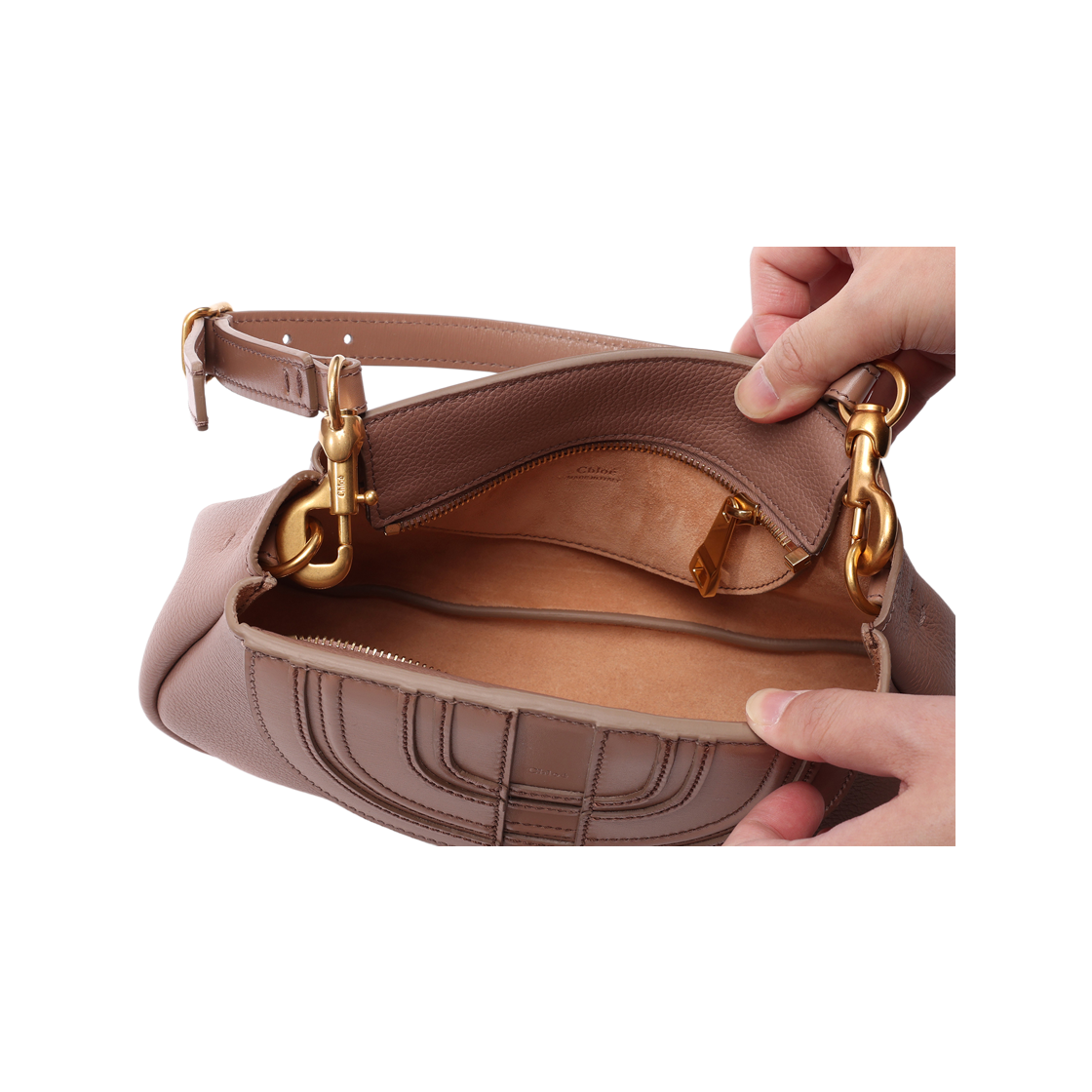 [25% 쿠폰] 끌로에 마르씨 레더 숄더백 우드로즈([25% 쿠폰] Chloe Marcie Leather Shoulder Bag Woodrose) - 6