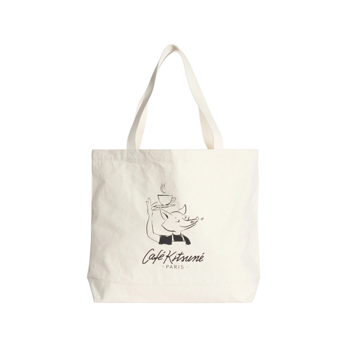 QU05120WW9042-P709 Maison Kitsune Barista Fox Tote Tapioca