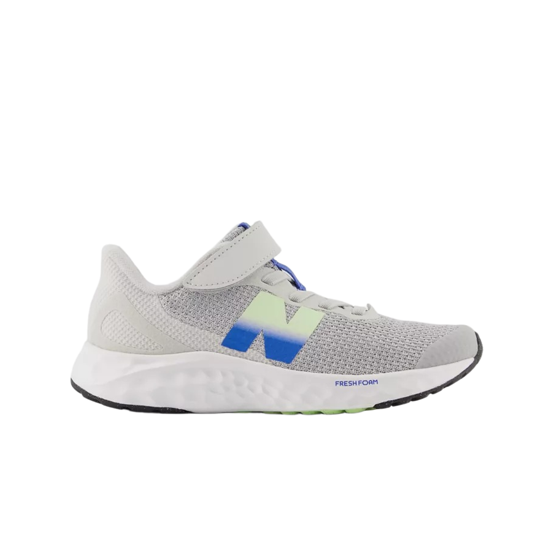 PARI561 (Kids) New Balance Fresh Foam Arishi V4 Bungee Lace with Top Strap Grey - W Wide