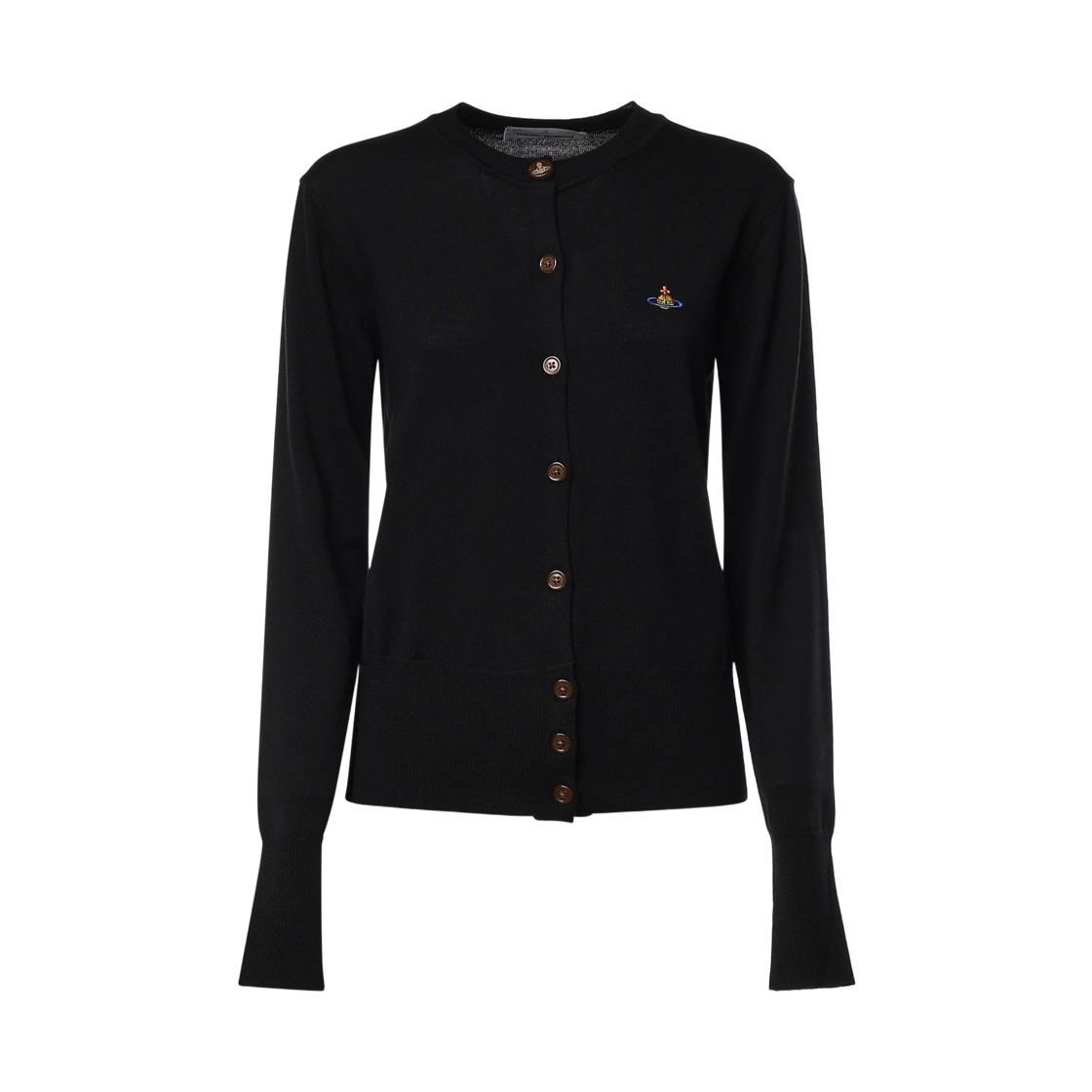 1803002P-Y005E-N401 (W) Vivienne Westwood Bea Cropped Cardigan Black