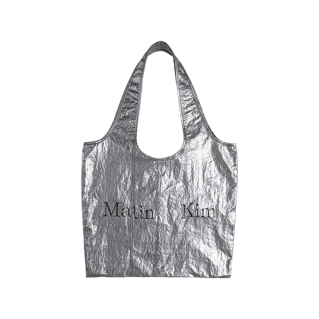 MK2677BG053MDS Matin Kim Line Stitch Ecobag In Dark Silver