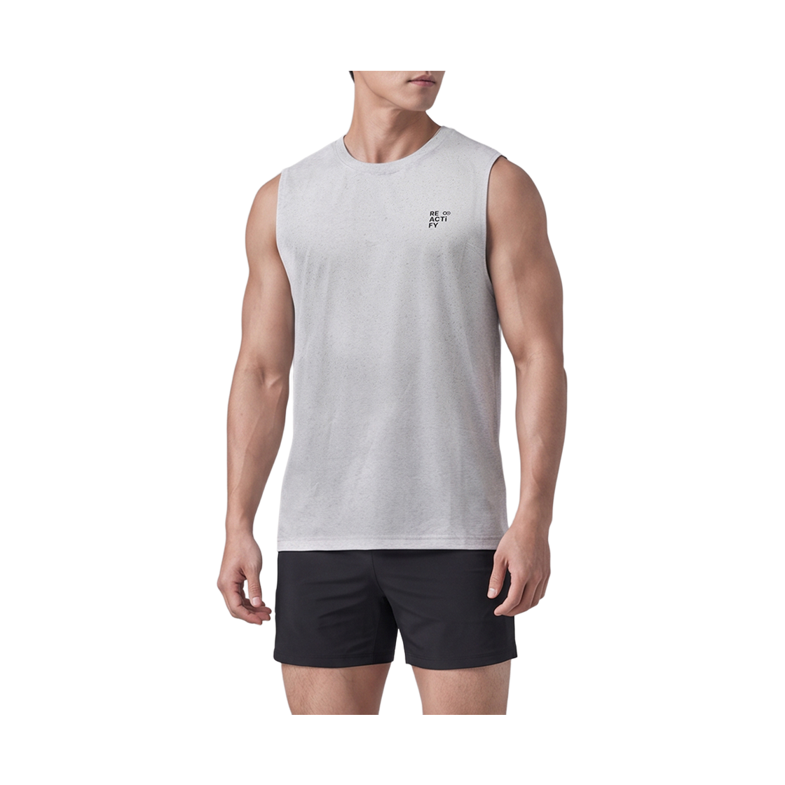 리액티파이 시티런 그래픽 러닝 탱크 아이보리(REACTIFY City Run Graphic Running Tank Ivory) - 3