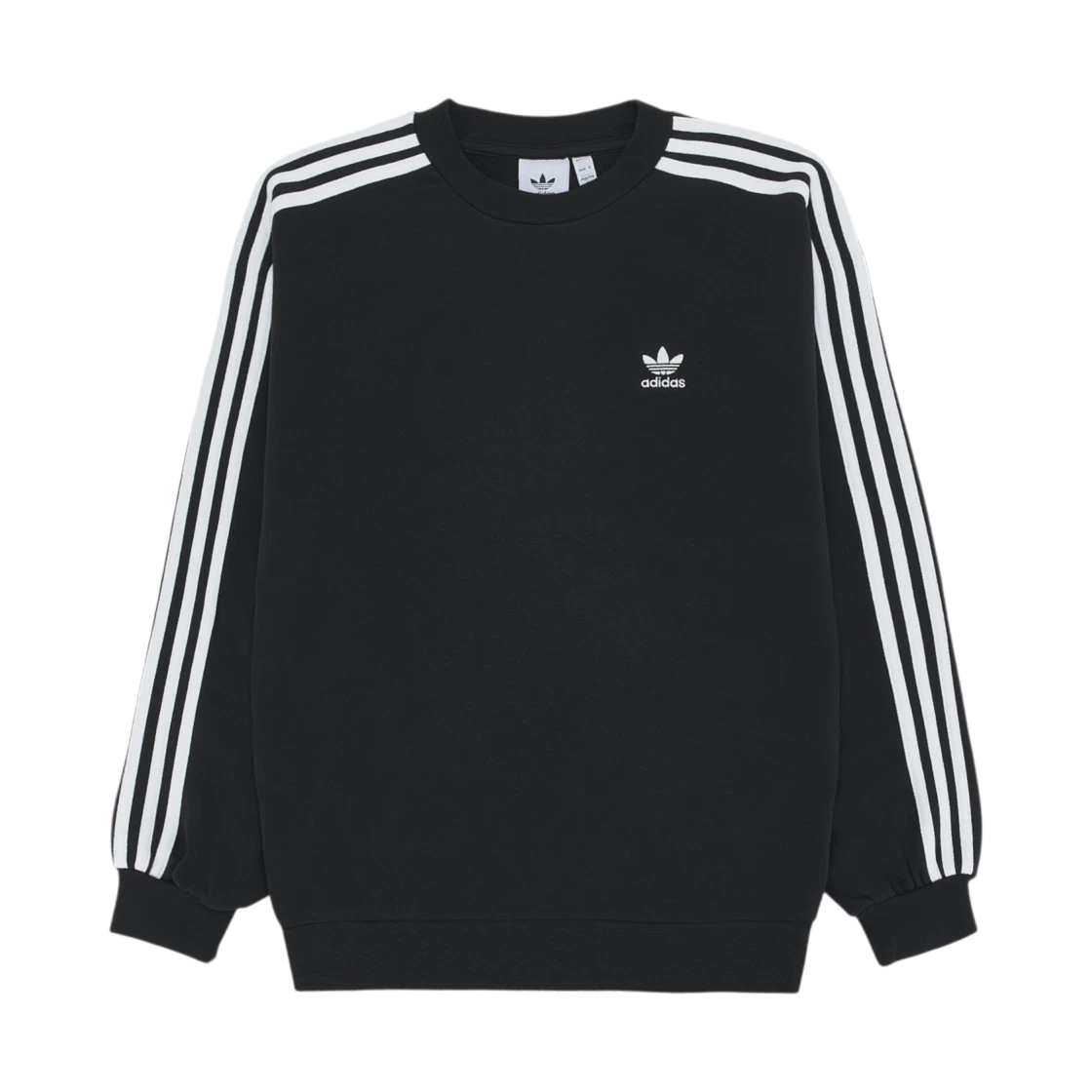 Adidas Adidas Adicolor Oversized Crew Sweatshirt Black - KR Sizing · XS