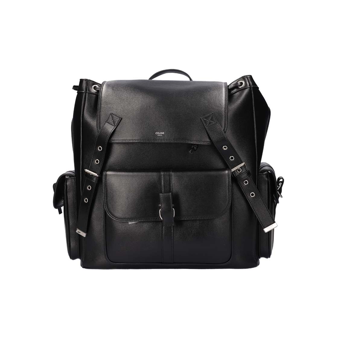 ITCT9UAKLG2B Celine 111813ET6 Black Leather Backpack