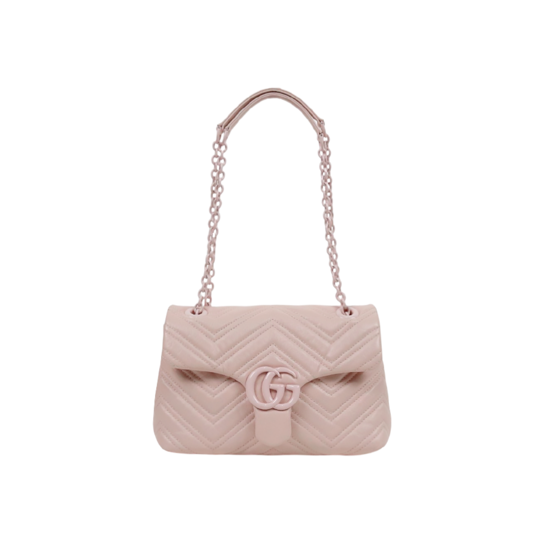 IT445UH9QH8N Gucci Pink Leather Marmont Shoulder Bag D-A66340