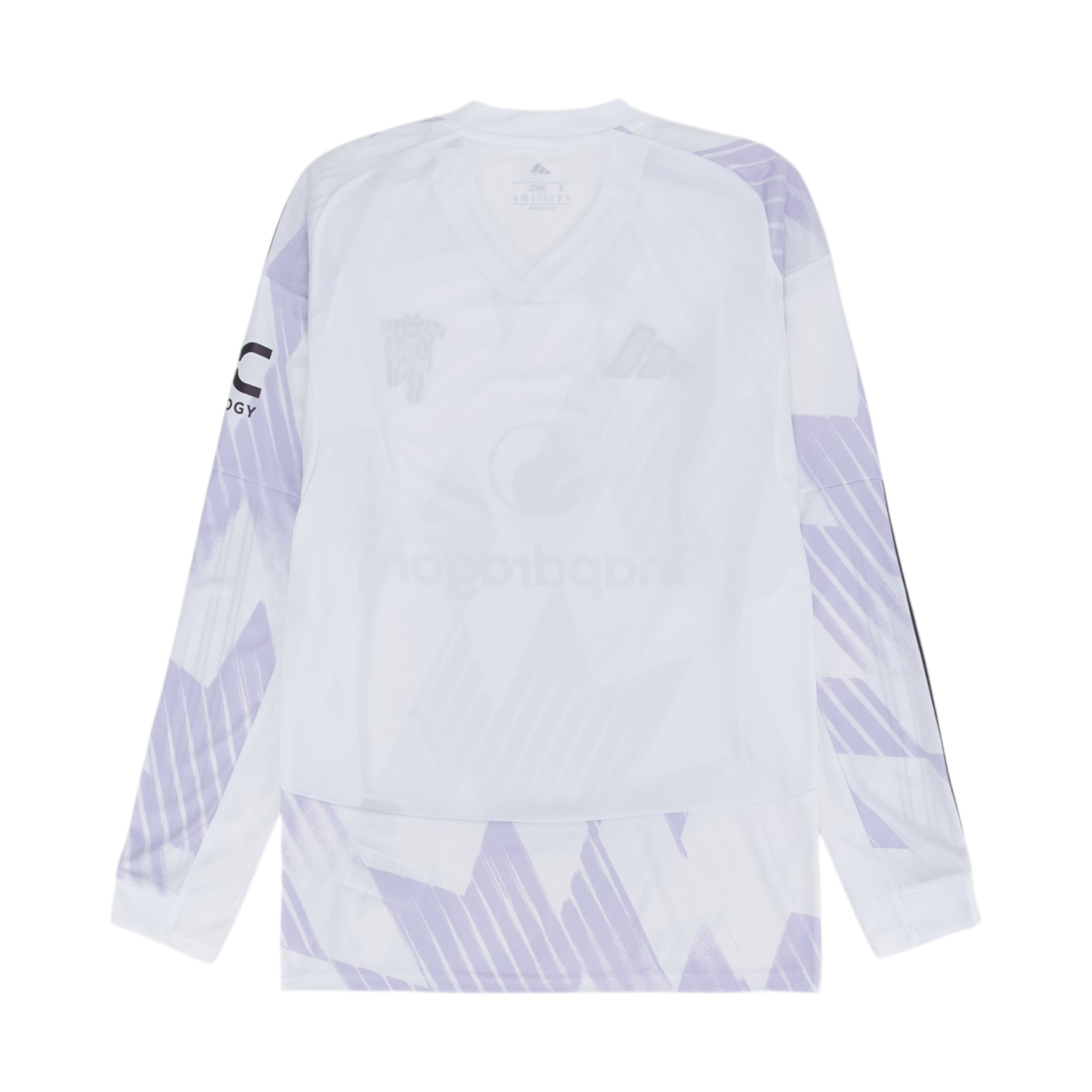 아디다스 맨체스터 유나이티드 2025/26 어웨이 롱슬리브 저지 화이트 - US 사이즈 (논 마킹 버전)(Adidas Manchester United 2025/26 Away Long Sleeve Jersey White - US Sizing (Non Marking Ver.)) - 2