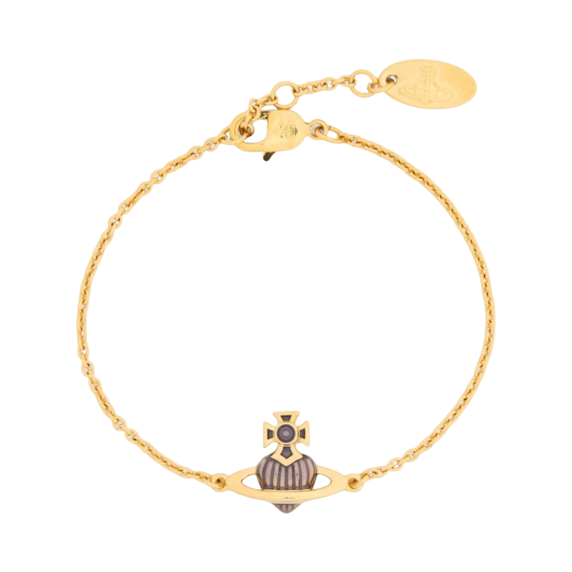 (W) 비비안 웨스트우드 파비안나 바스 릴리프 브레이슬릿 골드((W) Vivienne Westwood Fabianna Bas Relief Bracelet Gold) - 2