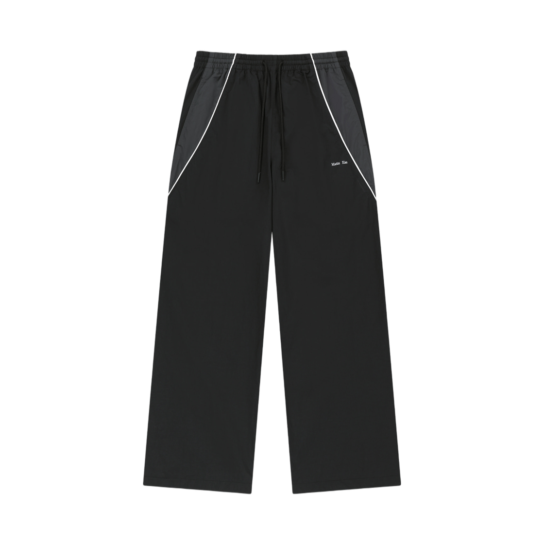 MK2677PT329UBB Matin Kim Tonal Contrast Track Pants In Black