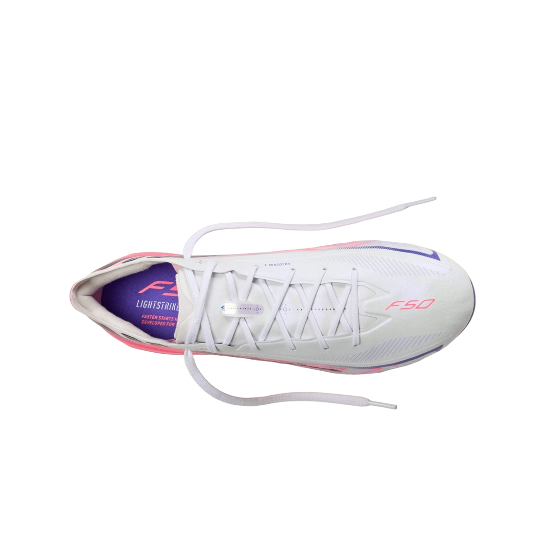 아디다스 F50 하이퍼패스트 엘리트 AG 클라우드 화이트 솔라 퍼플(Adidas F50 Hyperfast Elite AG Cloud White Solar Purple) - 2