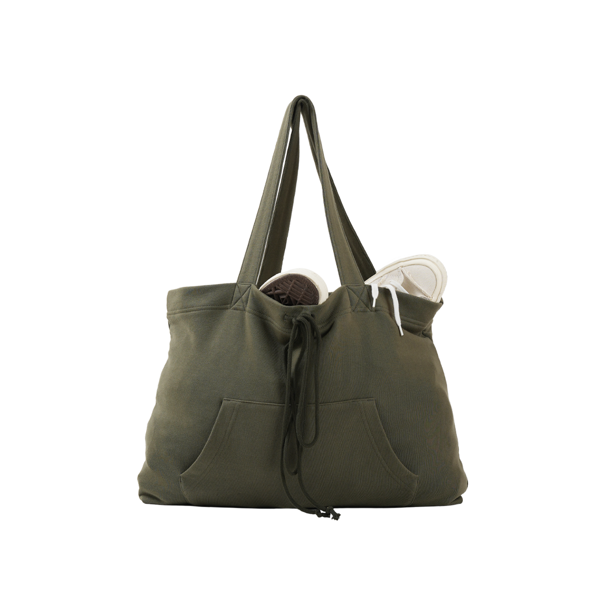 A2BE1N101025-GR The Innrs The Hoodie Shopper Bag Khaki Green