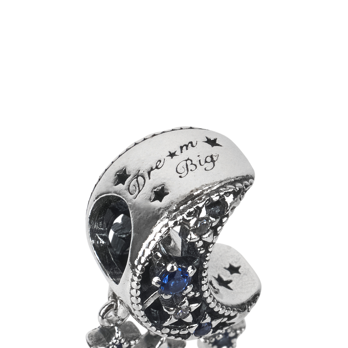 (W) 판도라 스타 크레센트 문 참 스털링 실버((W) Pandora Star Crescent Moon Charm Sterling Silver) - 3