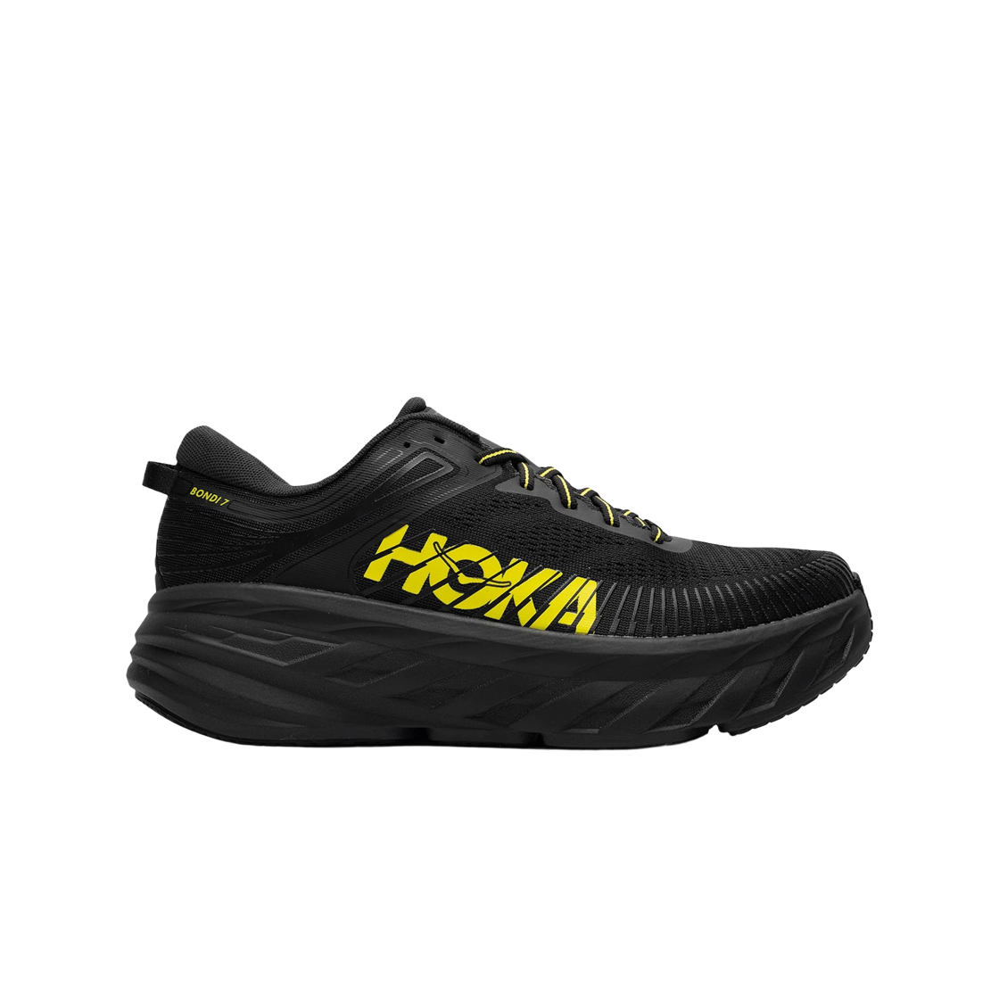 1110518-BHK Hoka Bondi 7 Black Citrus