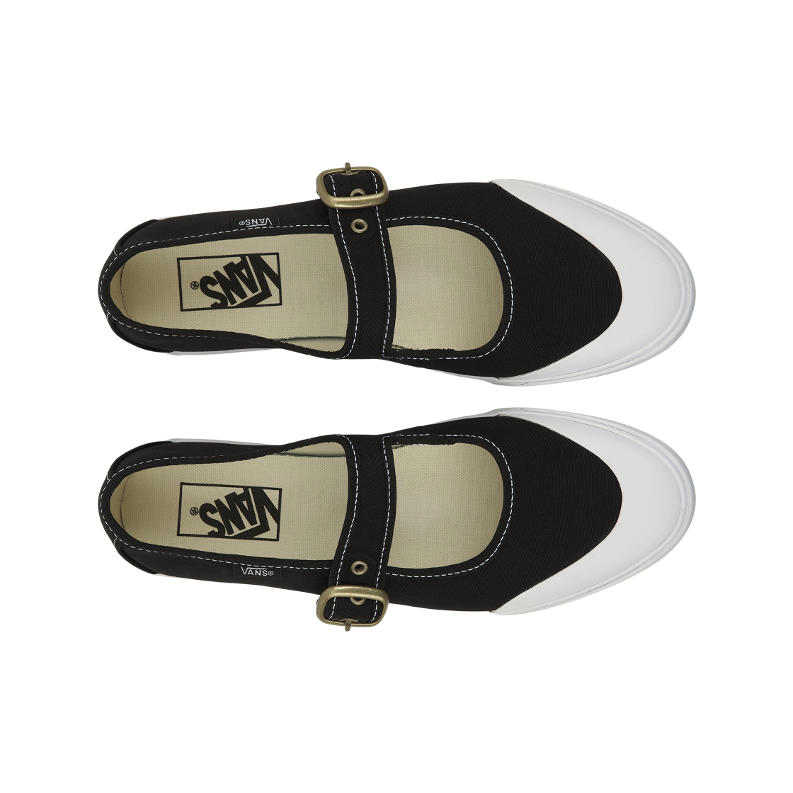 반스 메리 제인 블랙 화이트(Vans Mary Jane Black White) - 5