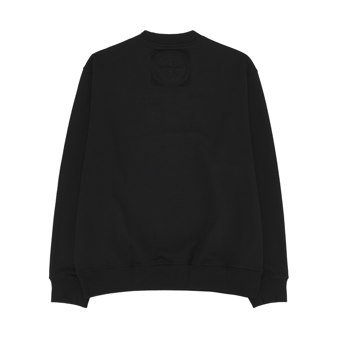 우영미 자수 라벨 스웨트셔츠 블랙 - 25FW(Wooyoungmi Embroidered Label Sweatshirt Black - 25FW) - 2