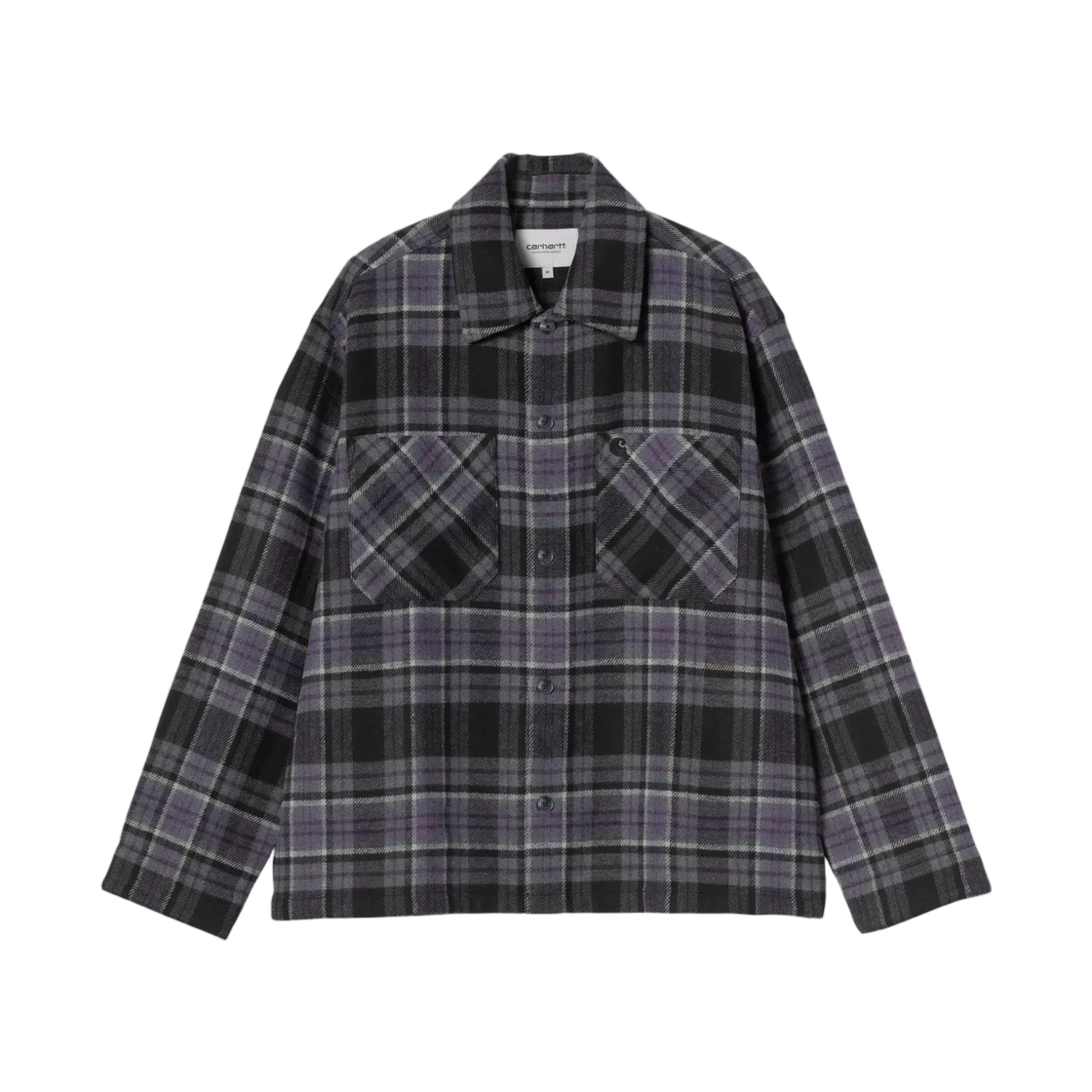 I037051-3VL-XX Carhartt WIP L/S Parson Shirt Parson Check Shady Purple