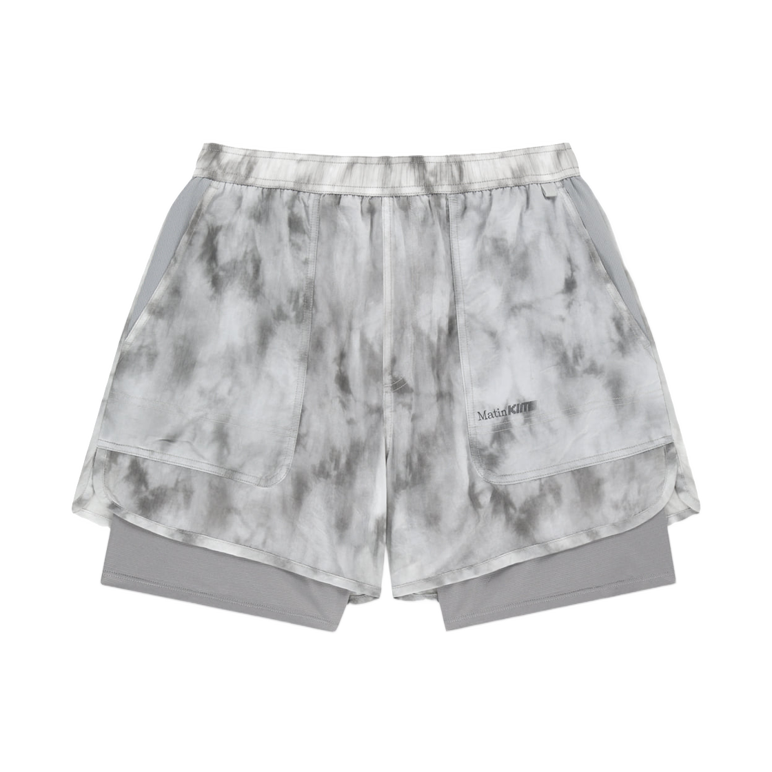 MK2677PT202HLG Matin Kim Pace Motion Shorts In Light Grey