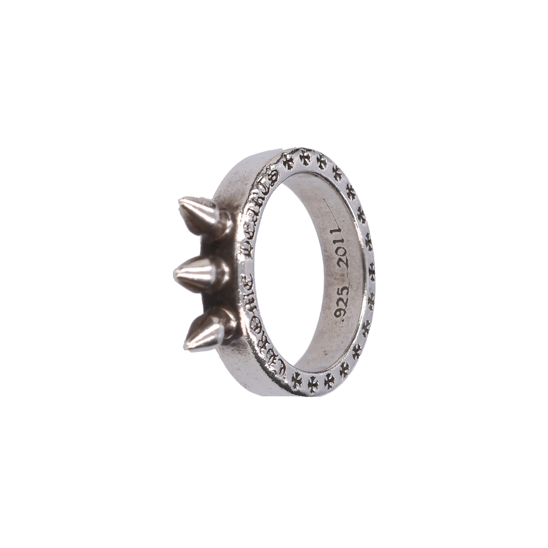 IT3WI3K9L93C Chrome Hearts 925 Silver Spike Knuckle Ring