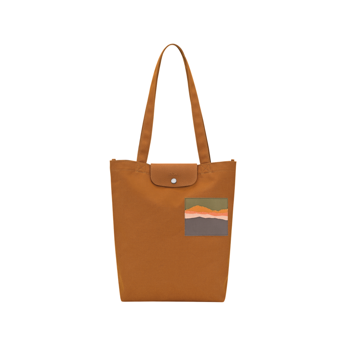 10326HKIF72 Longchamp x Caroline Helain M Tote Bag Caramel