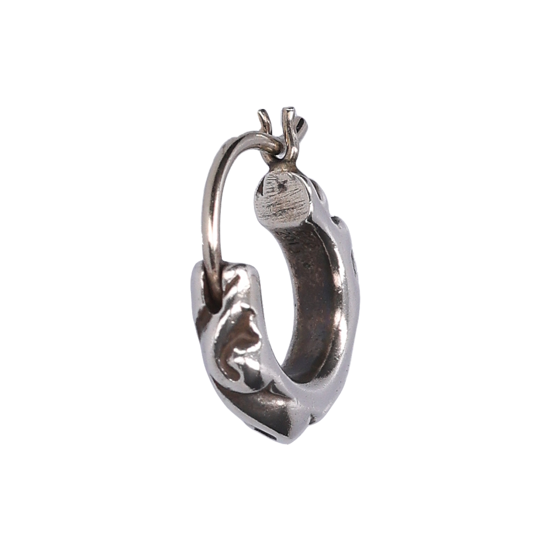 ITE9QIPI3WE7 Chrome Hearts 925 Silver Hoop Earrings