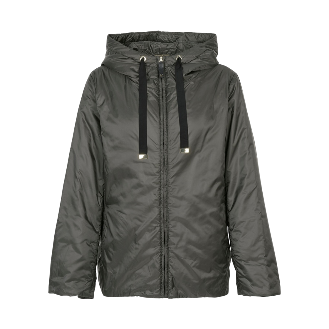 GREENH-032 (W) Max Mara The Cube Greenh Travel Jacket in Water-Resistant Technical Canvas Kaki
