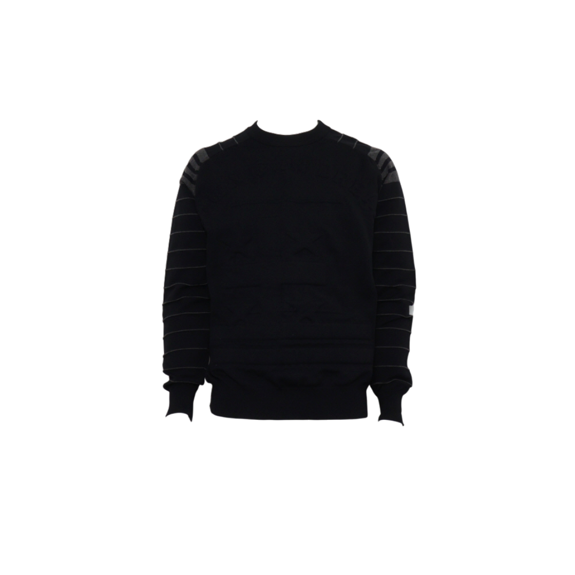 IT94ARFK5RM4 Givenchy 7602 523 Black Cotton Embossed American Dream Knit T-Shirt