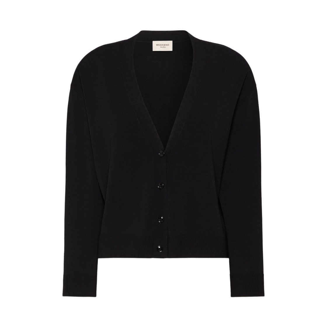 BOARIO-005 (W) Weekend Max Mara Boario Viscose Cardigan Black