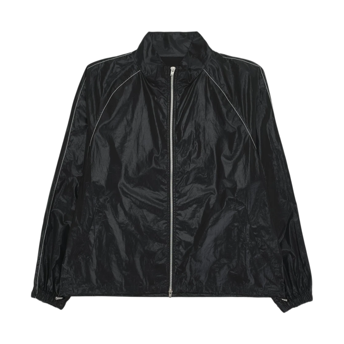 Matin Kim (W) Matin Kim Logo Coating Jumper Black · ONE SIZE