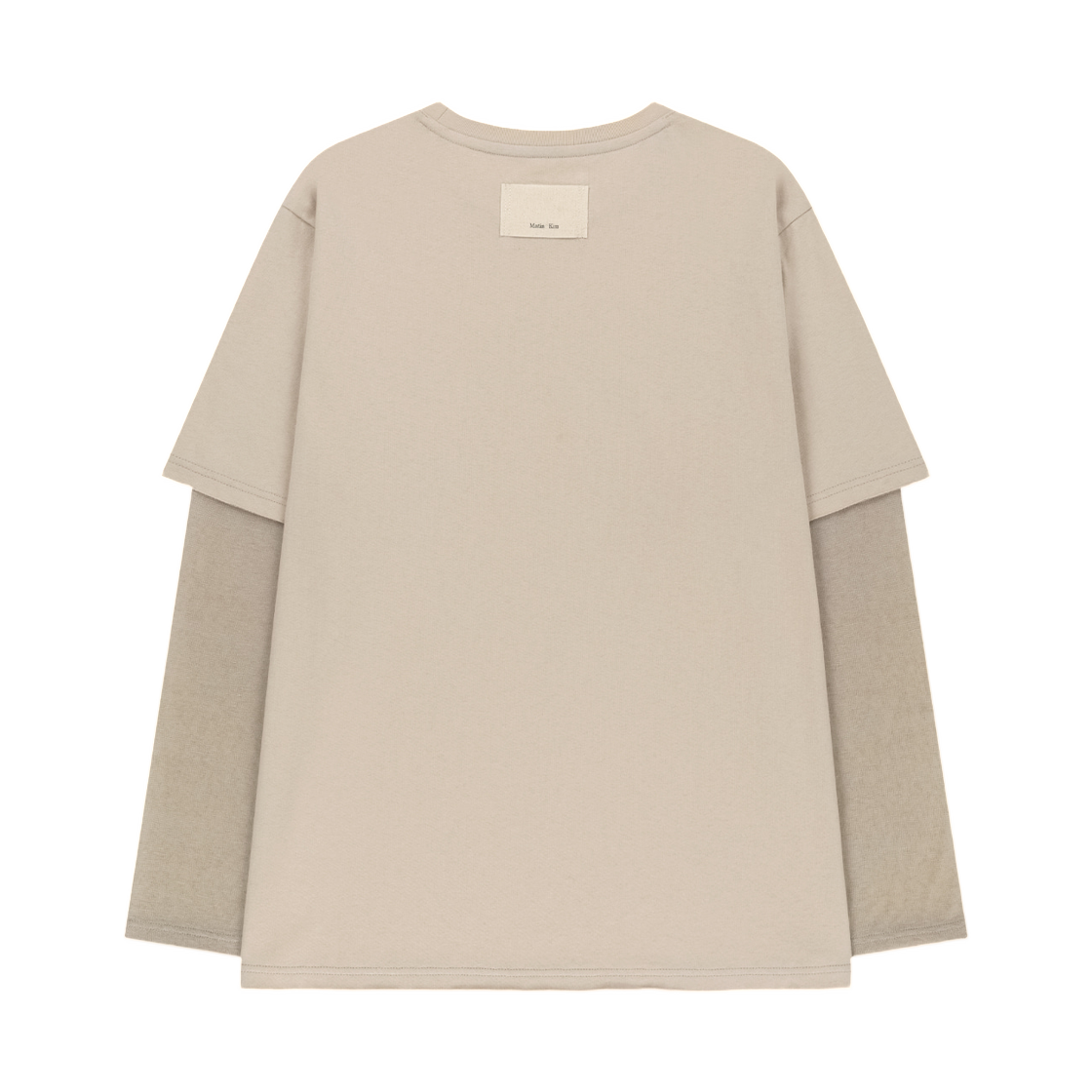 마뗑킴 그래피티 아트워크 레이어드 탑 베이지(Matin Kim Graffiti Artwork Layered Top In Beige) - 2