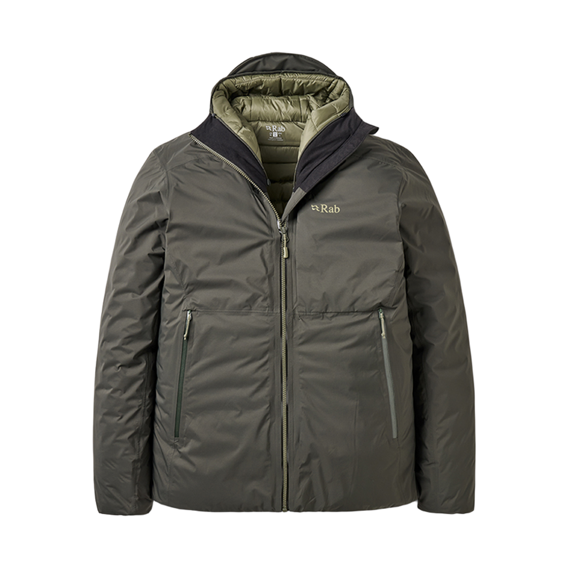 RABQDC07DAY0030 Rab Microlight Shield Jacket Dark Army