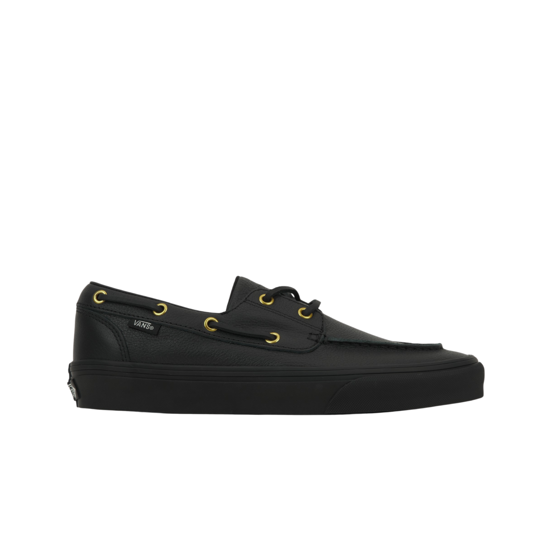 VN000Z11CJK Vans 2-Eyelet Boat Leather Black