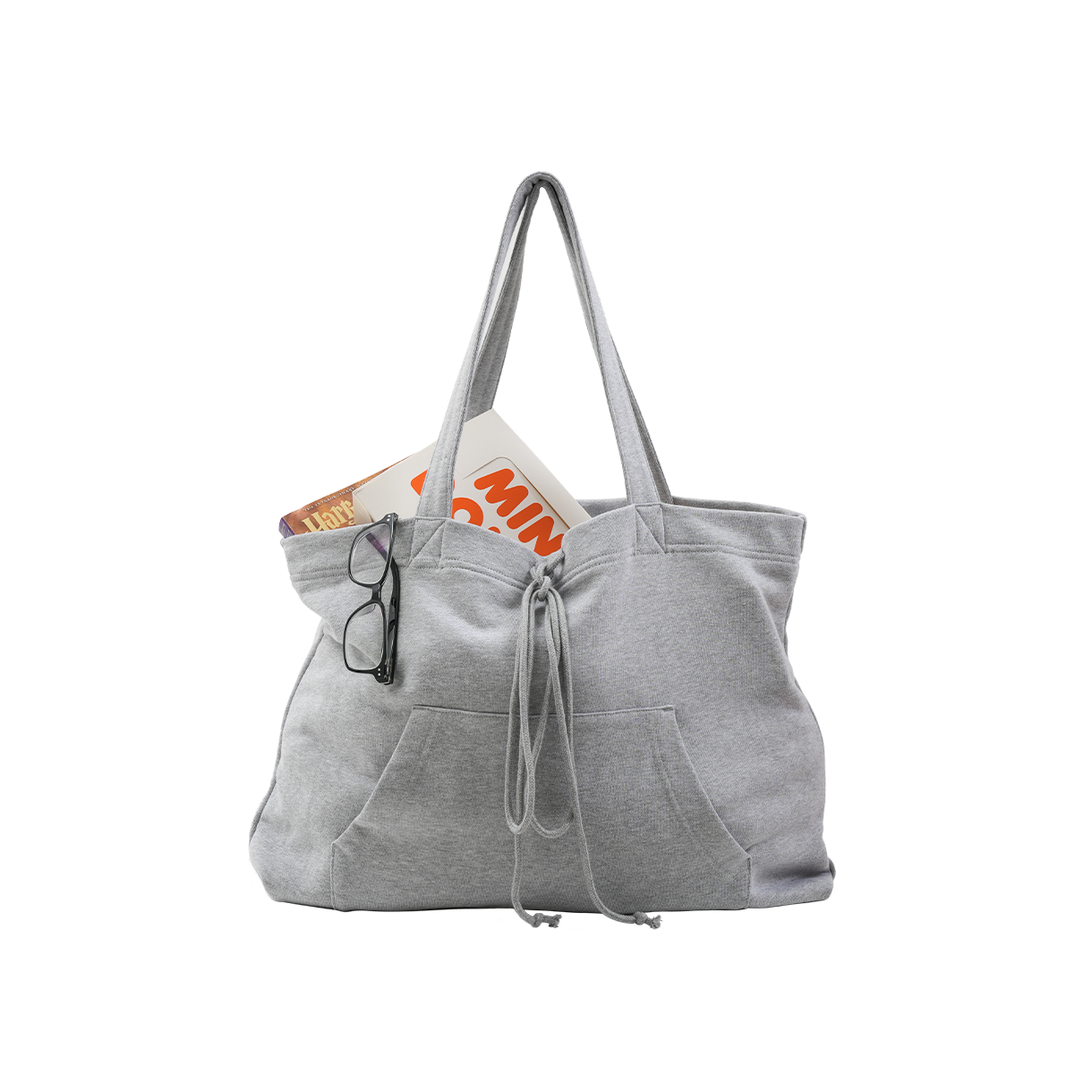 A2BE1N101025-M The Innrs The Hoodie Shopper Bag Heather Grey
