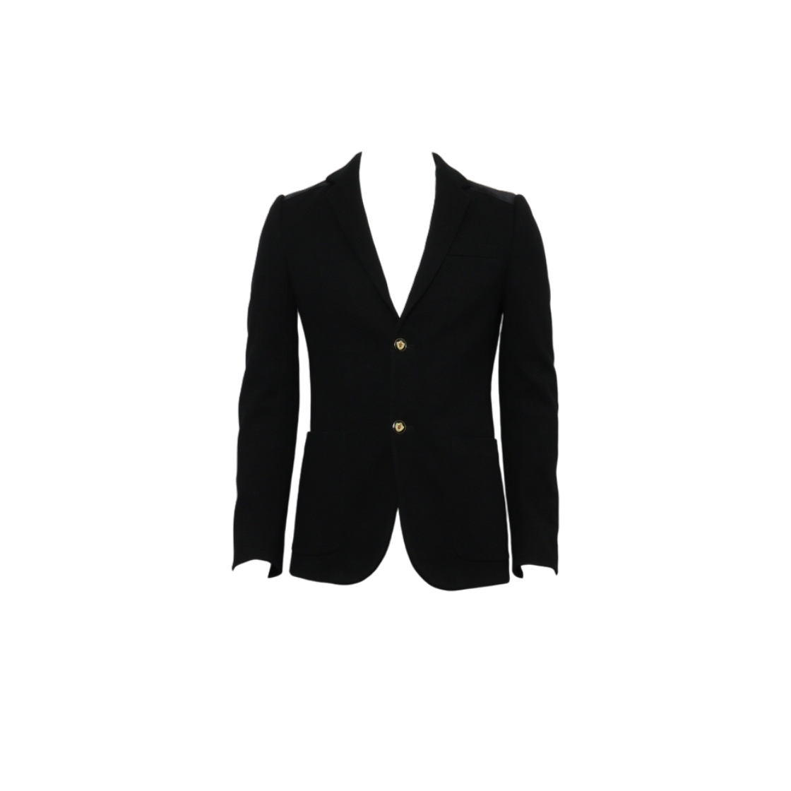 ITWAD859853G Gucci Men Tailored Black Cotton Blazer 1617F0