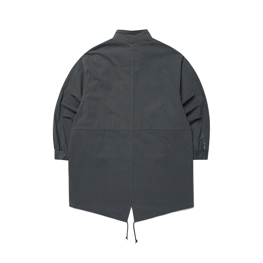 카비시 체크 후드 피쉬테일 자켓 차콜(CAVISH Check Hooded Fishtail Jacket Charcoal) - 4