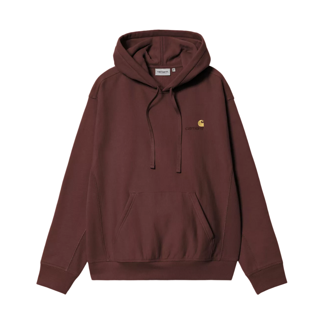 I028279-826-XX Carhartt WIP Hooded American Script Sweatshirt Amarone
