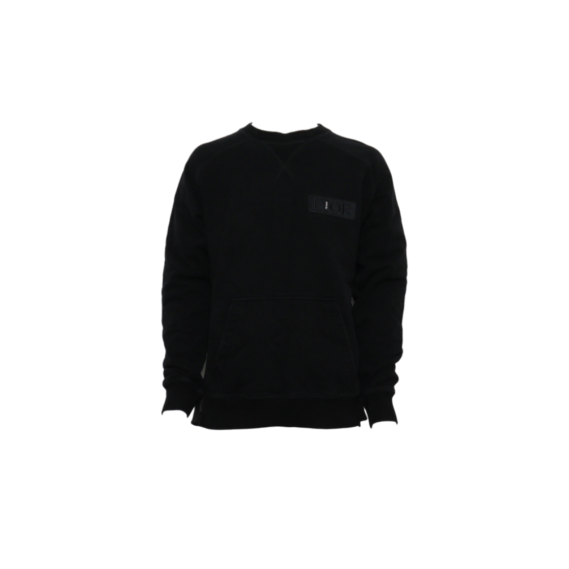 IT4UBE7CWNBK Dior Black Cotton Crew Neck Sweatshirt