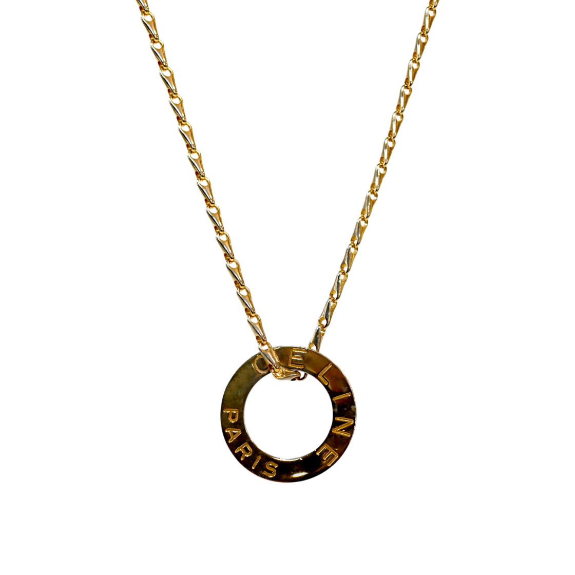 셀린느 빅 펜던트 골드 목걸이 A-B2232(Celine Big Pendant Gold Necklace A-B2232)