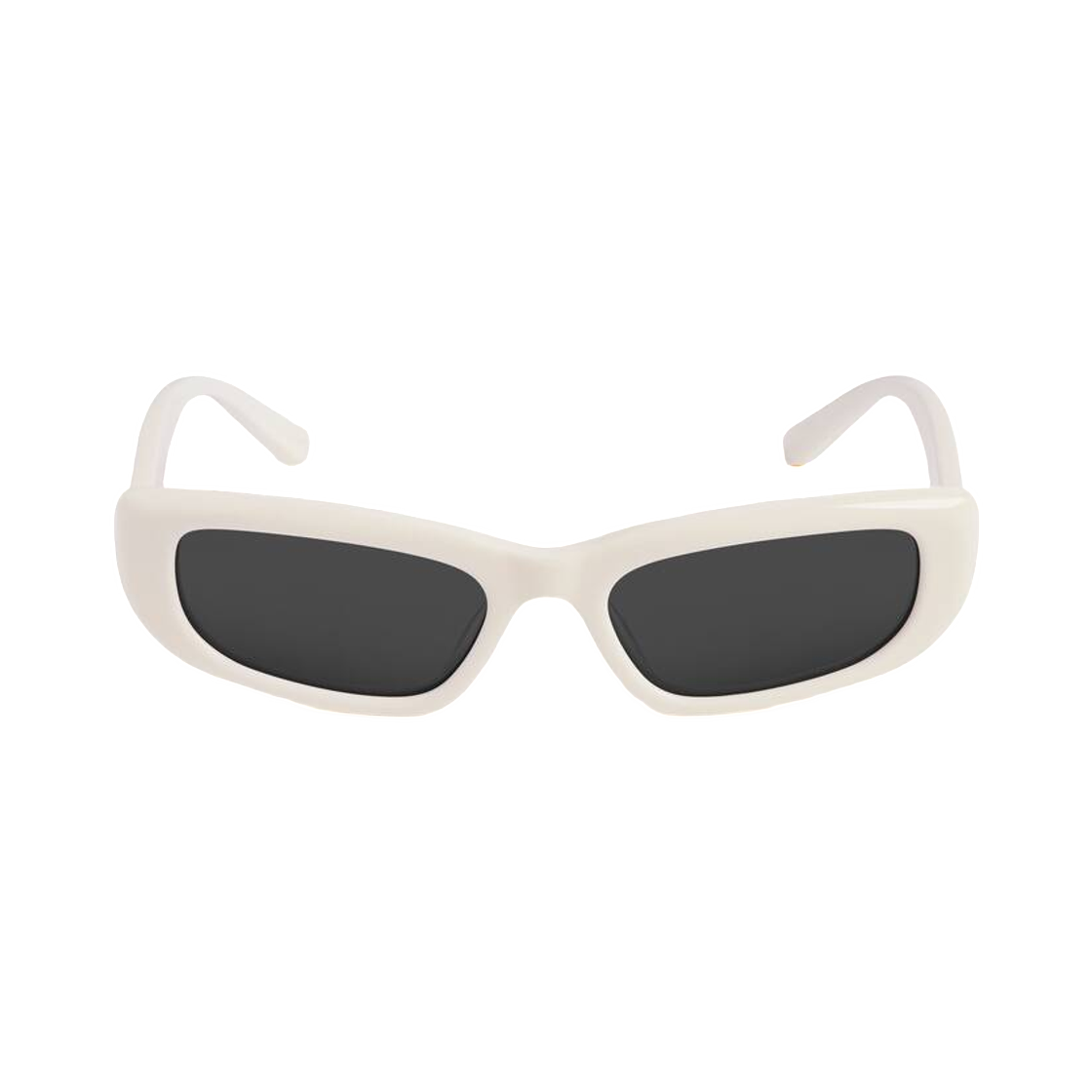 870665T00397408 (W) Balenciaga Palma Rectangle Sunglasses Ivory Cream
