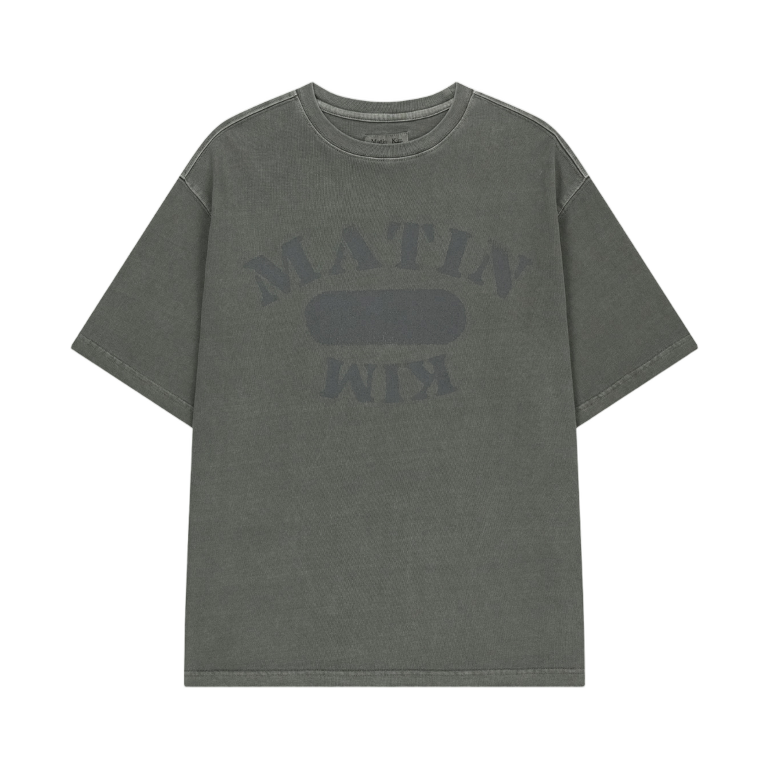 MK2677TS368UCH Matin Kim Vintage Washed Overfit Top In Charcoal