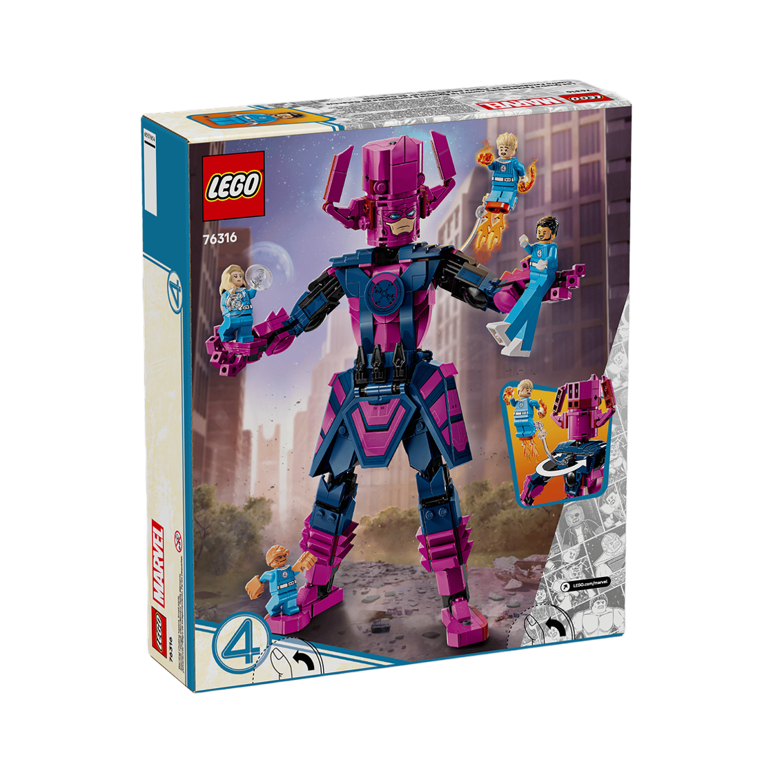 레고 마블 판타스틱4 대 갤럭투스 피겨(Lego Marvel Fantastic Four vs. Galactus Construction Figure) - 2