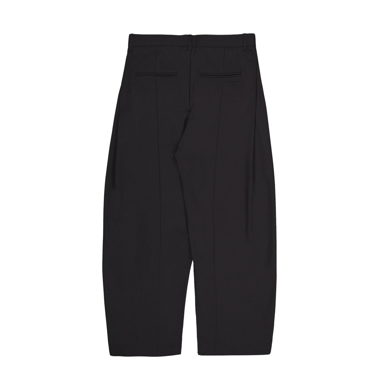언더마이카 무.198 클래식 로고 리니어 핀턱 와이드 슬랙스 블랙(Undermycar Mu.198 Classic Logo Linear Pintuck Wide Slacks Black) - 2