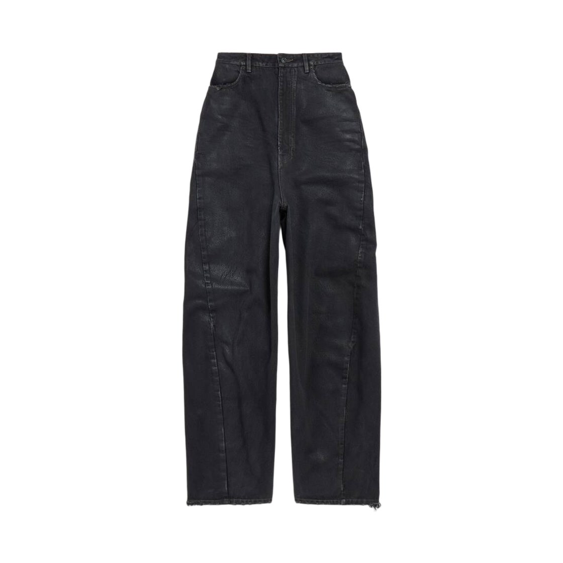 A0095FTBP478975 (W) Balenciaga High Waist Barrel Twisted Seam Pants Vintage Black