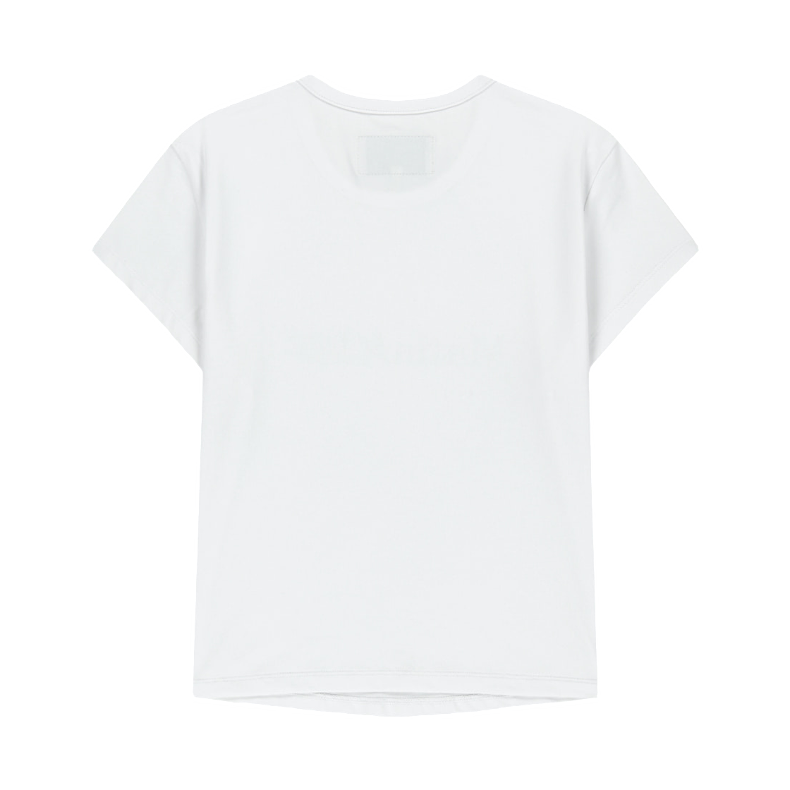 (W) 마뗑킴 페이스 리플렉티브 로고 슬림 탑 화이트((W) Matin Kim Pace Reflective Logo Slim Top In White) - 2