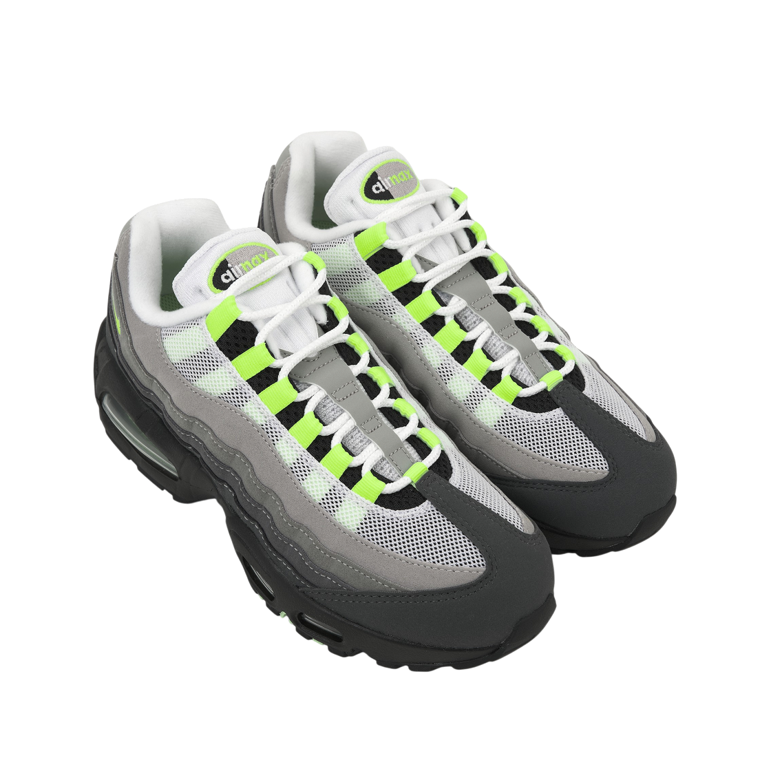 (W) 나이키 에어맥스 95 OG 빅 버블 블랙 네온 옐로우((W) Nike Air Max 95 OG Big Bubble Black Neon Yellow) - 4