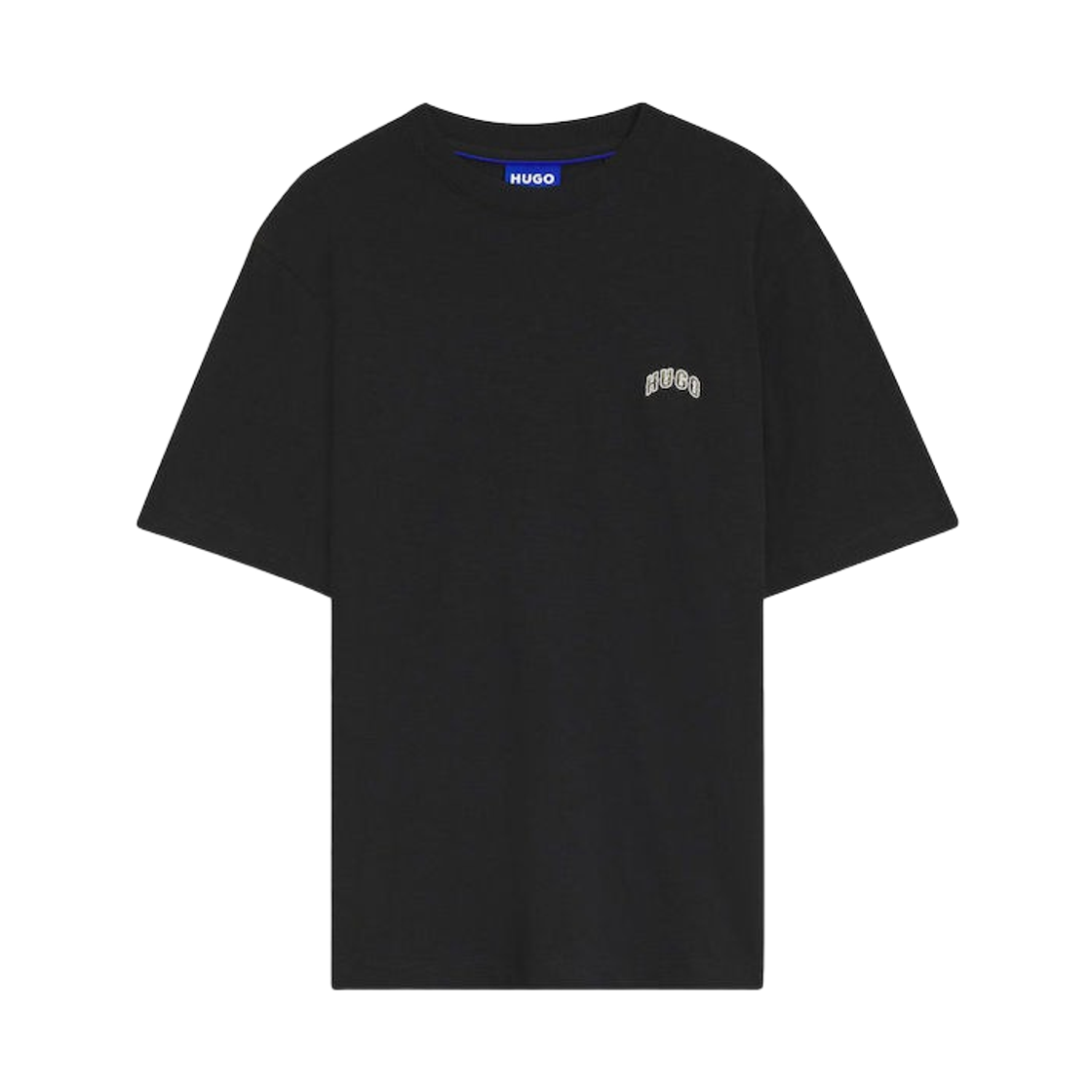50563916-001 Hugo Boss Regular Fit Cotton T-Shirt with Varsity Logo Black