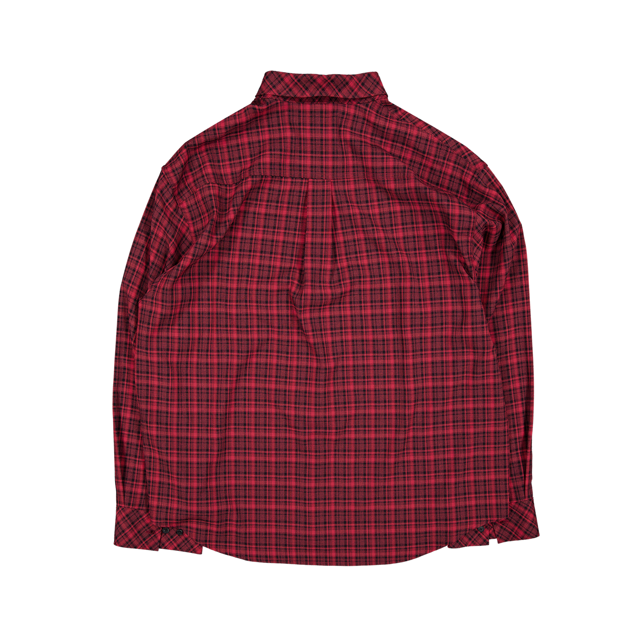 언더마이카 무.205 클래식 로고 브릭 체크 셔츠 레드(Undermycar Mu.205 Classic Logo Brick Check Shirt Red) - 2